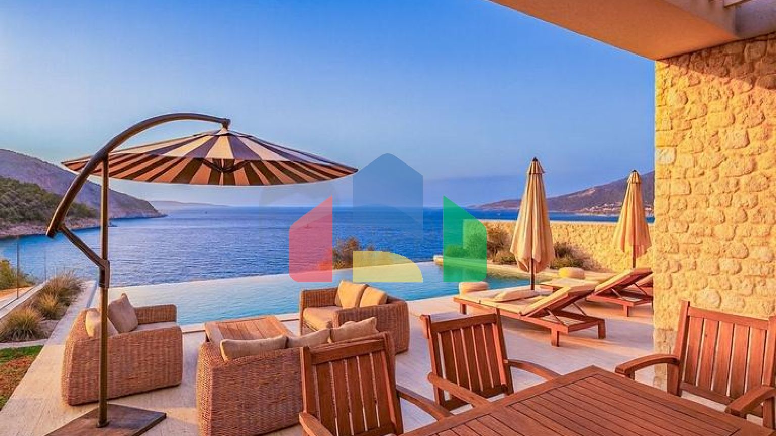 Вілли з неперевершеним видом на море в Калкані