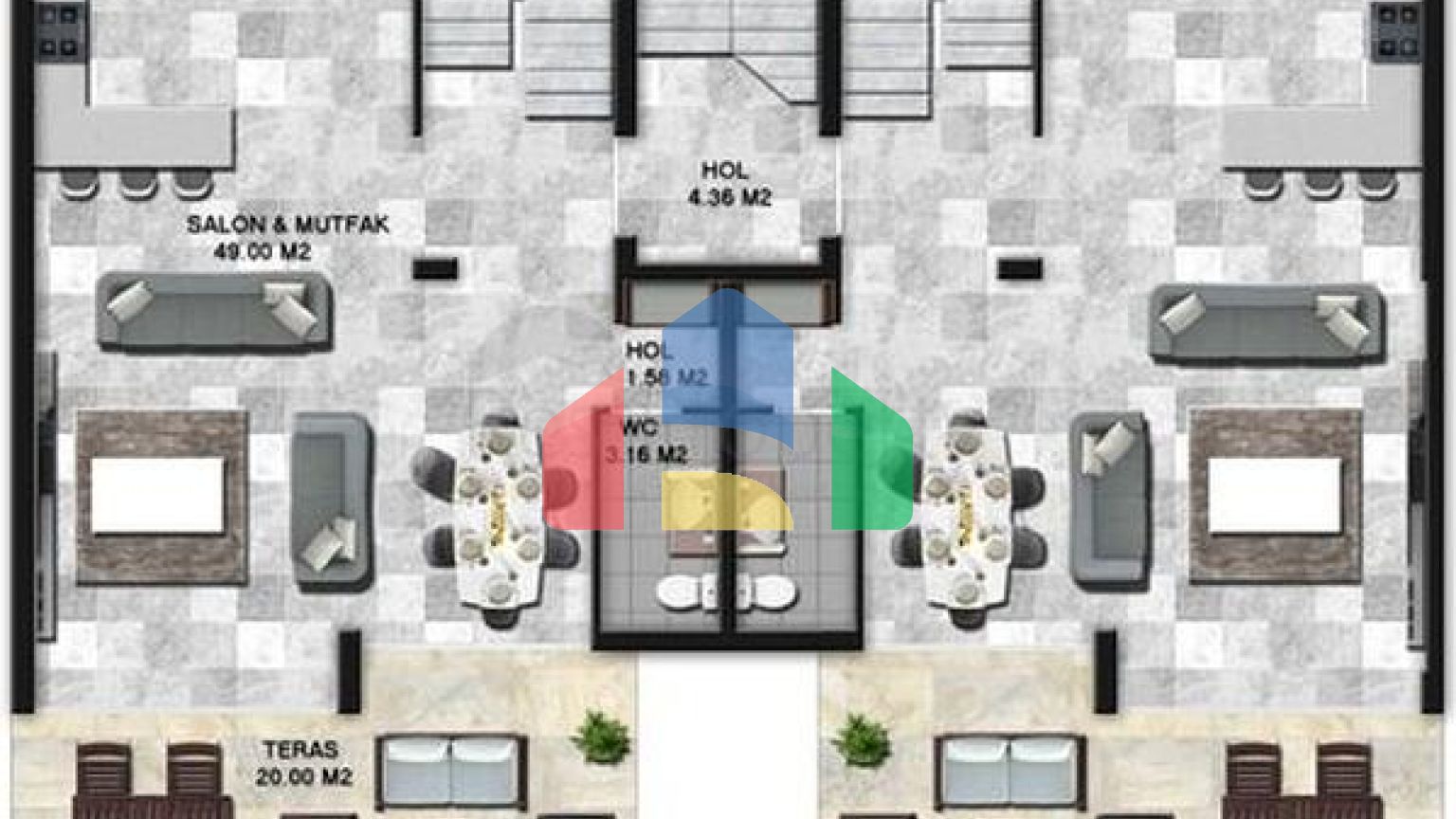 Проект з резиденцій з панорамним видом на море і гори в районі Гюндуан