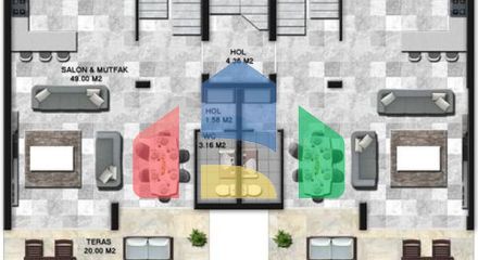 Проект з резиденцій з панорамним видом на море і гори в районі Гюндуан