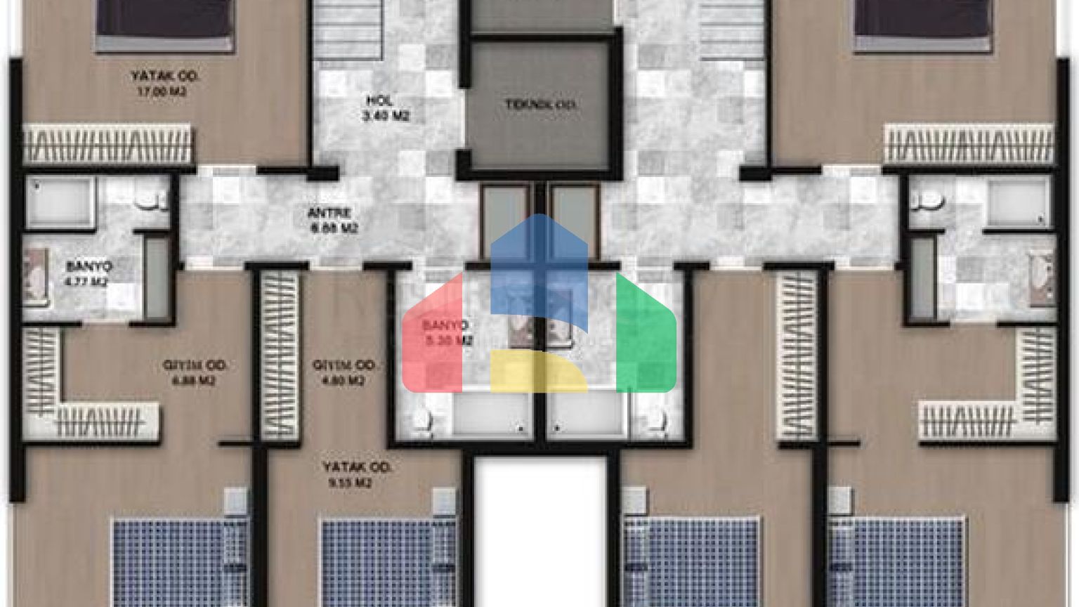 Проект з резиденцій з панорамним видом на море і гори в районі Гюндуан