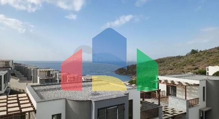 Villa of the hotel concept on the first coastline