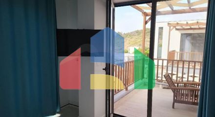 Villa of the hotel concept on the first coastline