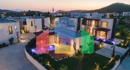 Комплекс из резиденций и вилл в живописном месте в районе Гюмюшлюк