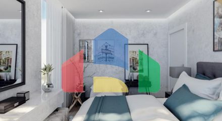 Attractive villas surrounded by lush nature