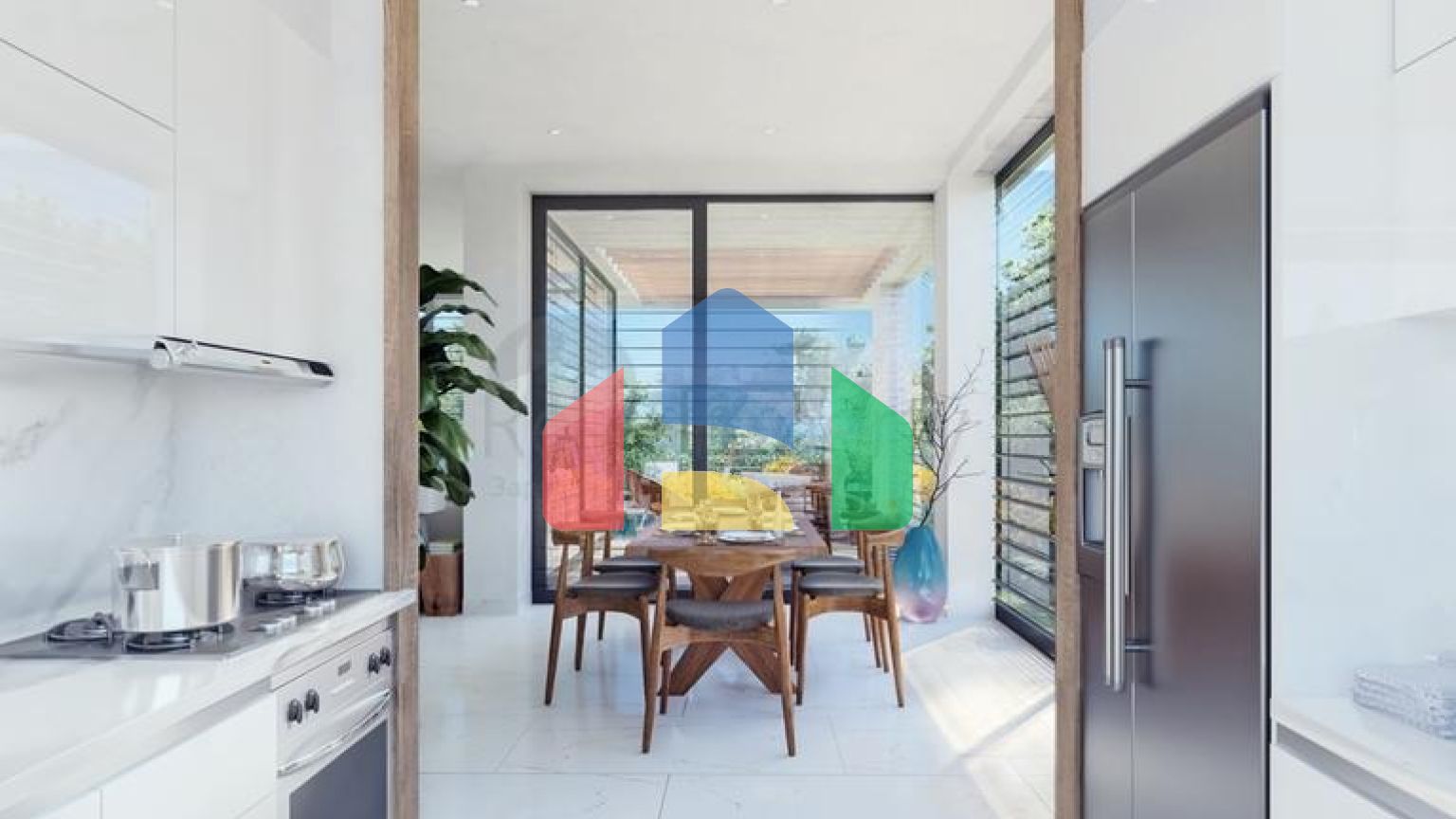 Привлекательные виллы в окружении пышной природы