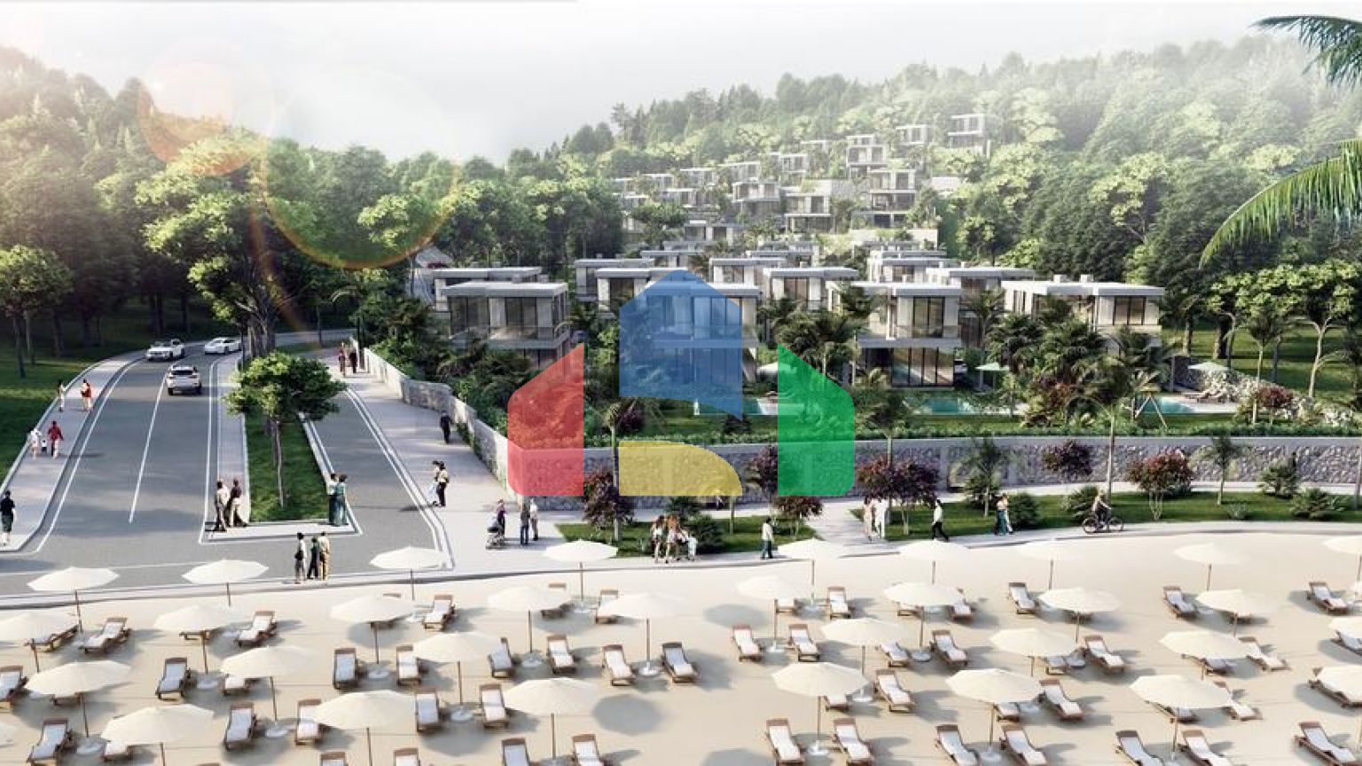 Привлекательные виллы в окружении пышной природы