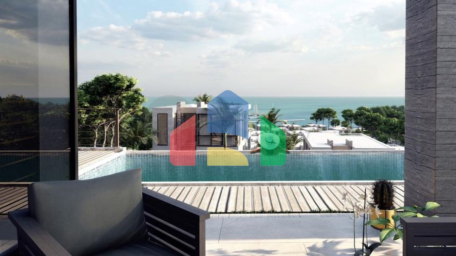 Привлекательные виллы в окружении пышной природы