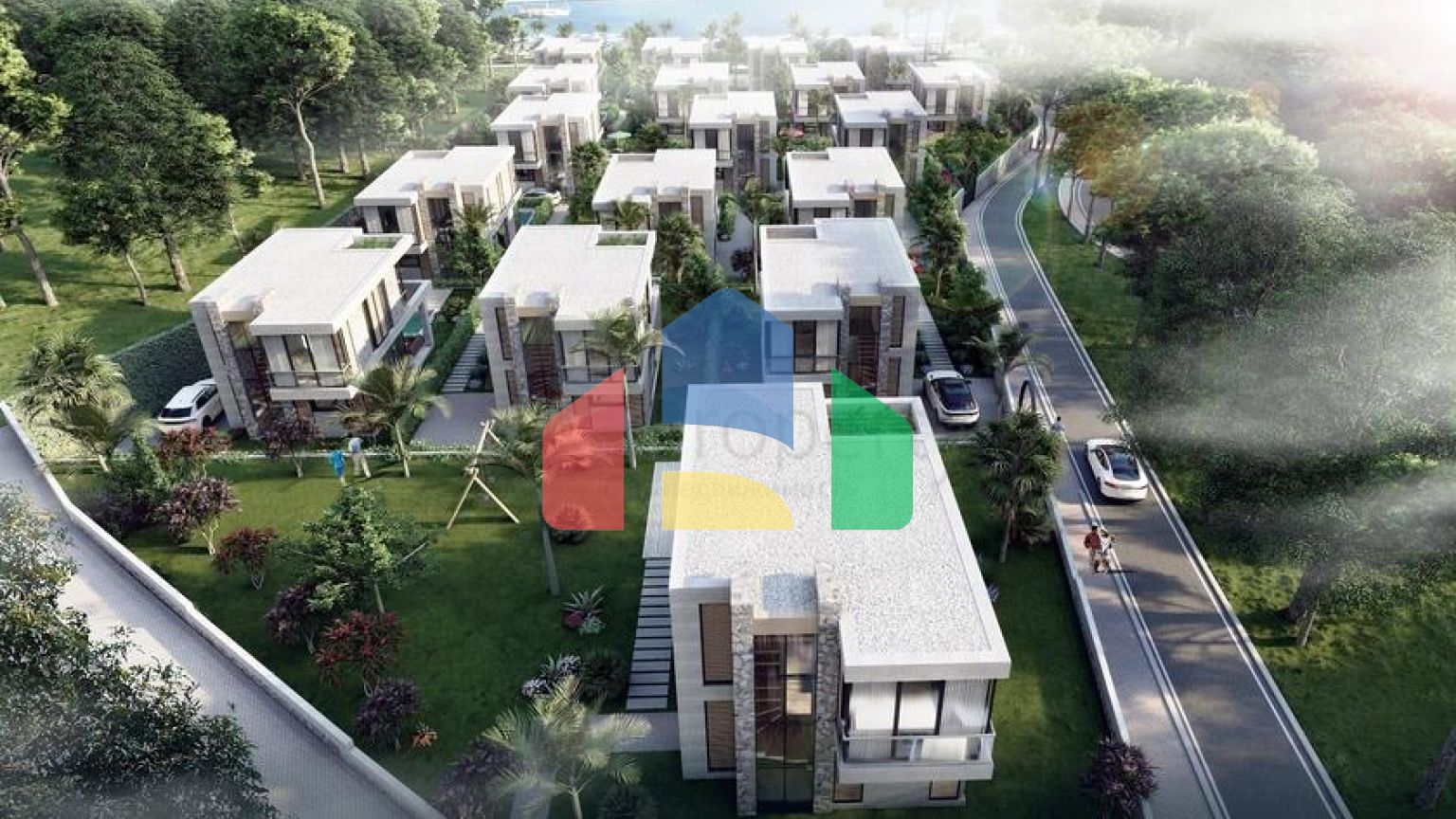 Привлекательные виллы в окружении пышной природы