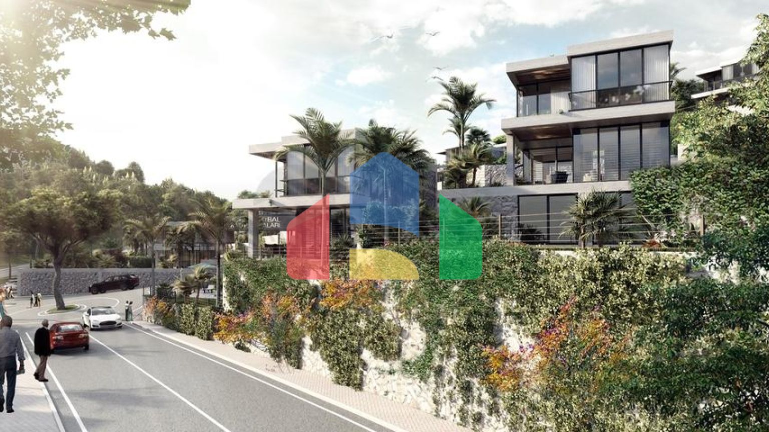 Привлекательные виллы в окружении пышной природы