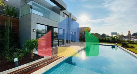 Стильна вілла з приголомшливим видом на море, гори і Бодрум.