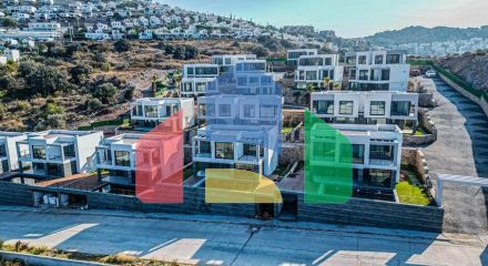 Новий комплекс з панорамним видом на море в затишному місці в районі Яликавак.