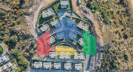 Новий комплекс з панорамним видом на море в затишному місці в районі Яликавак.