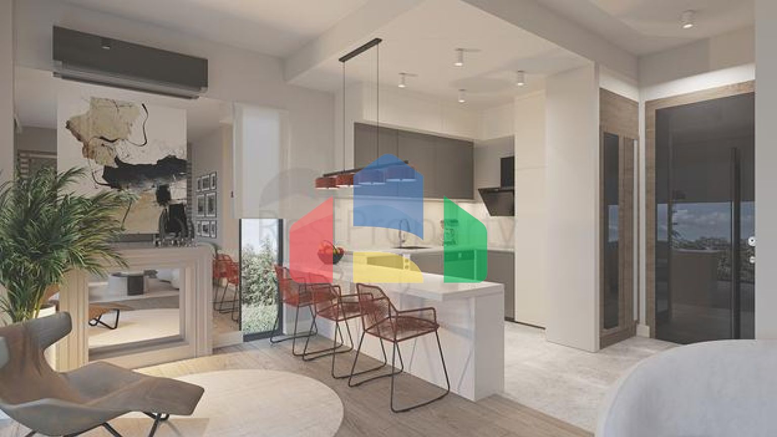 Виллы 3+1 и 4+1 в эко комплексе в окружении хвойного леса в районе Дортепе на восточной части Бодрума.