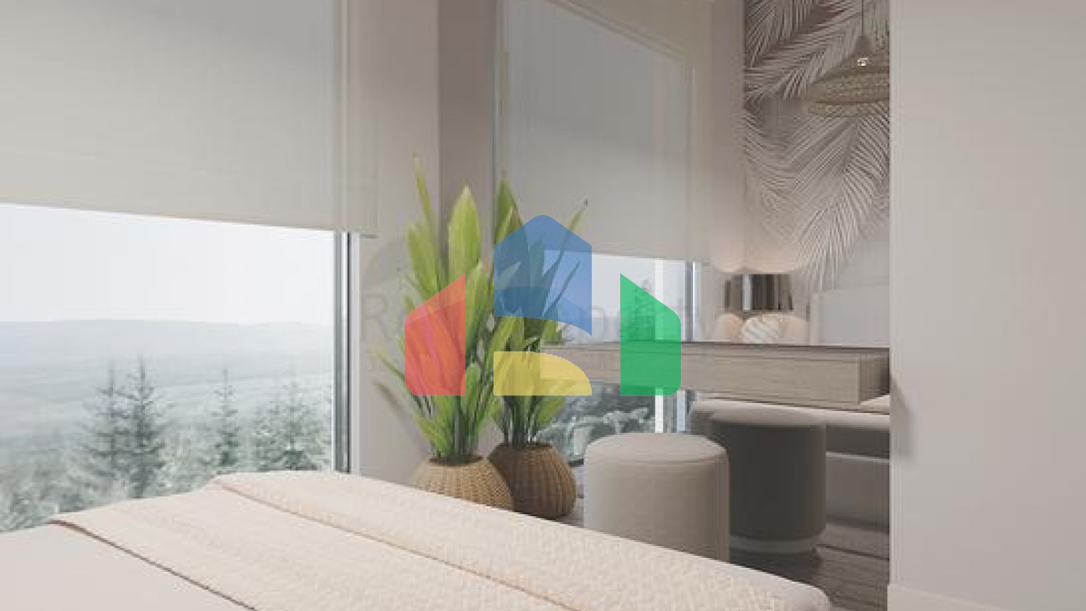 Виллы 3+1 и 4+1 в эко комплексе в окружении хвойного леса в районе Дортепе на восточной части Бодрума.