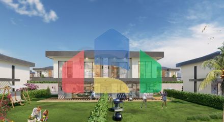 Виллы 3+1 и 4+1 в эко комплексе в окружении хвойного леса в районе Дортепе на восточной части Бодрума.