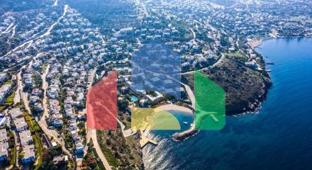 Пентхаус 4+1 в комплексе на первой береговой линии в красивой бухте Кючюкбюк, Бодрум