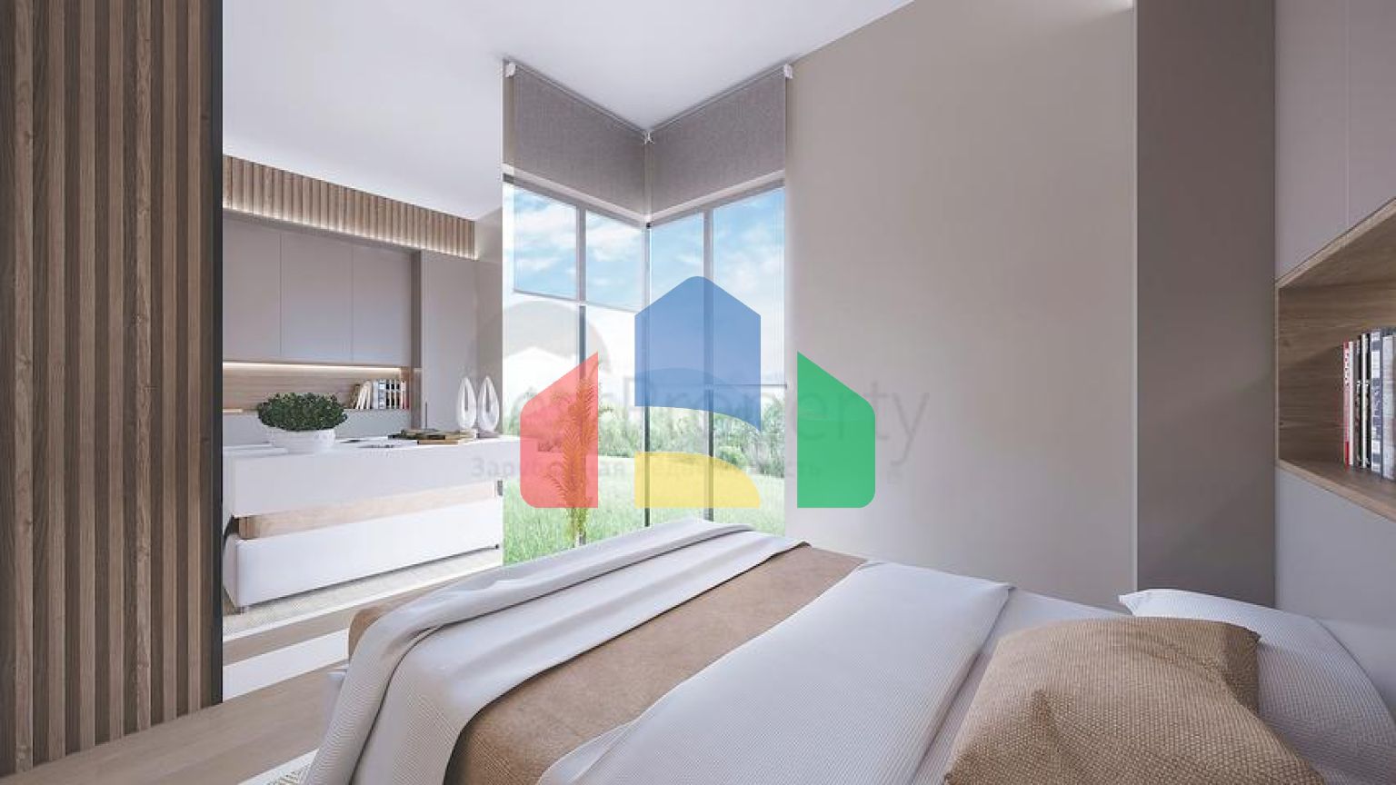 Апартаменти 2 + 1 в еко комплекс в оточенні хвойного лісу в районі Дортепе на східній частині Бодрума.