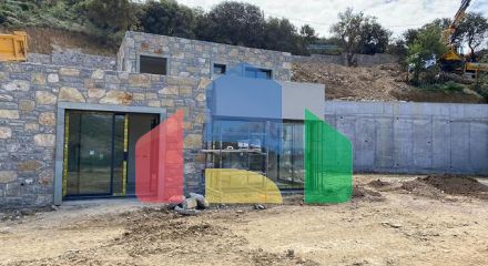 Stone villas overlooking the sea and the historic