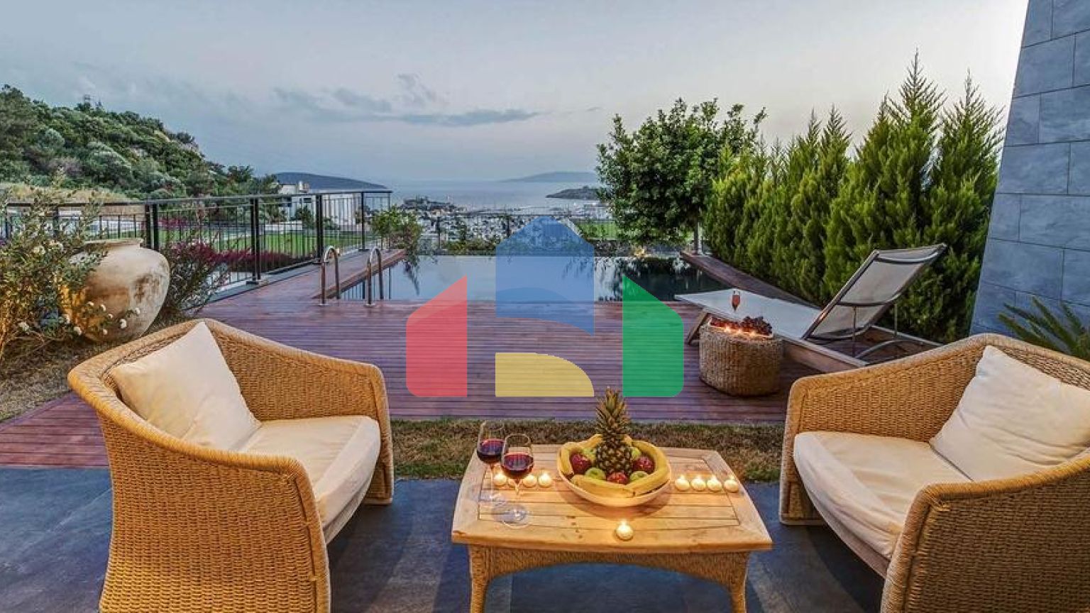 Виллы и пентхаусы с видом на крепость Бодрума
