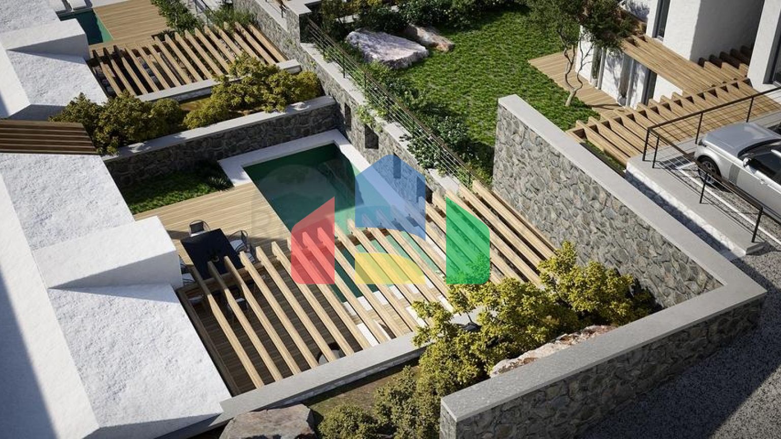 Отдельно стоящие виллы с уникальной архитектурой в районе Гюмюшлюк