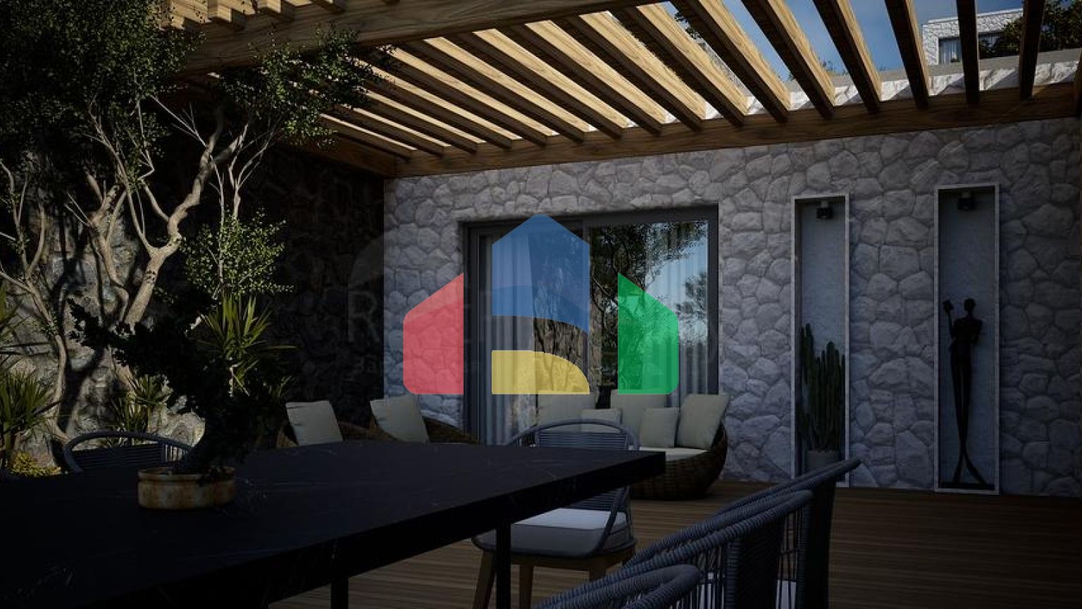 Отдельно стоящие виллы с уникальной архитектурой в районе Гюмюшлюк