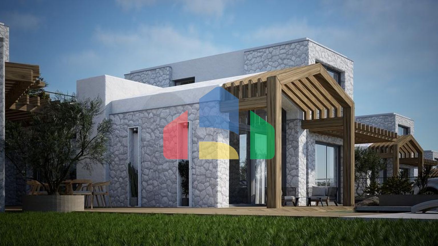 Отдельно стоящие виллы с уникальной архитектурой в районе Гюмюшлюк