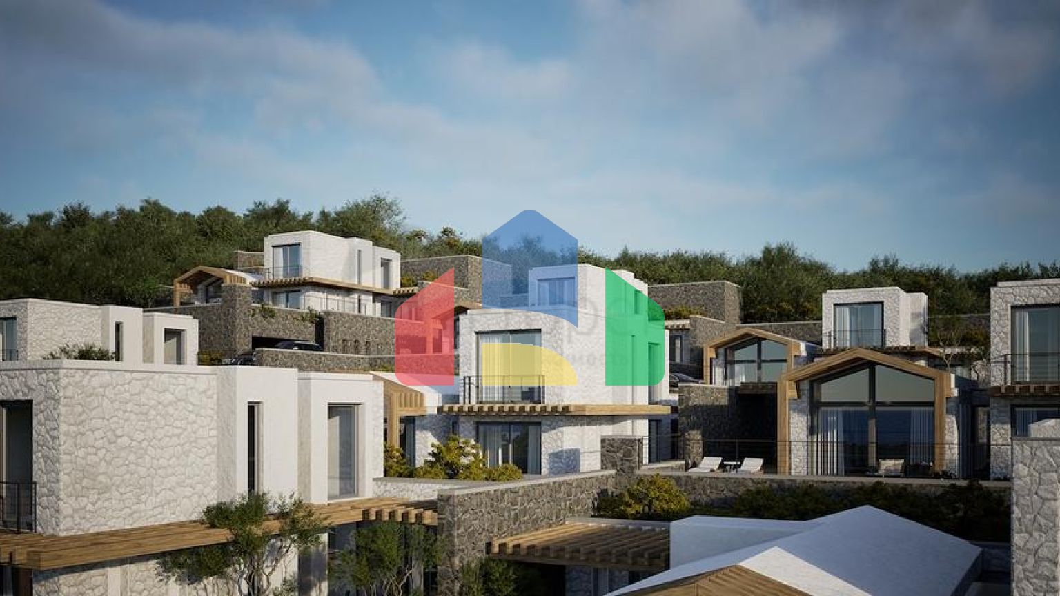 Отдельно стоящие виллы с уникальной архитектурой в районе Гюмюшлюк