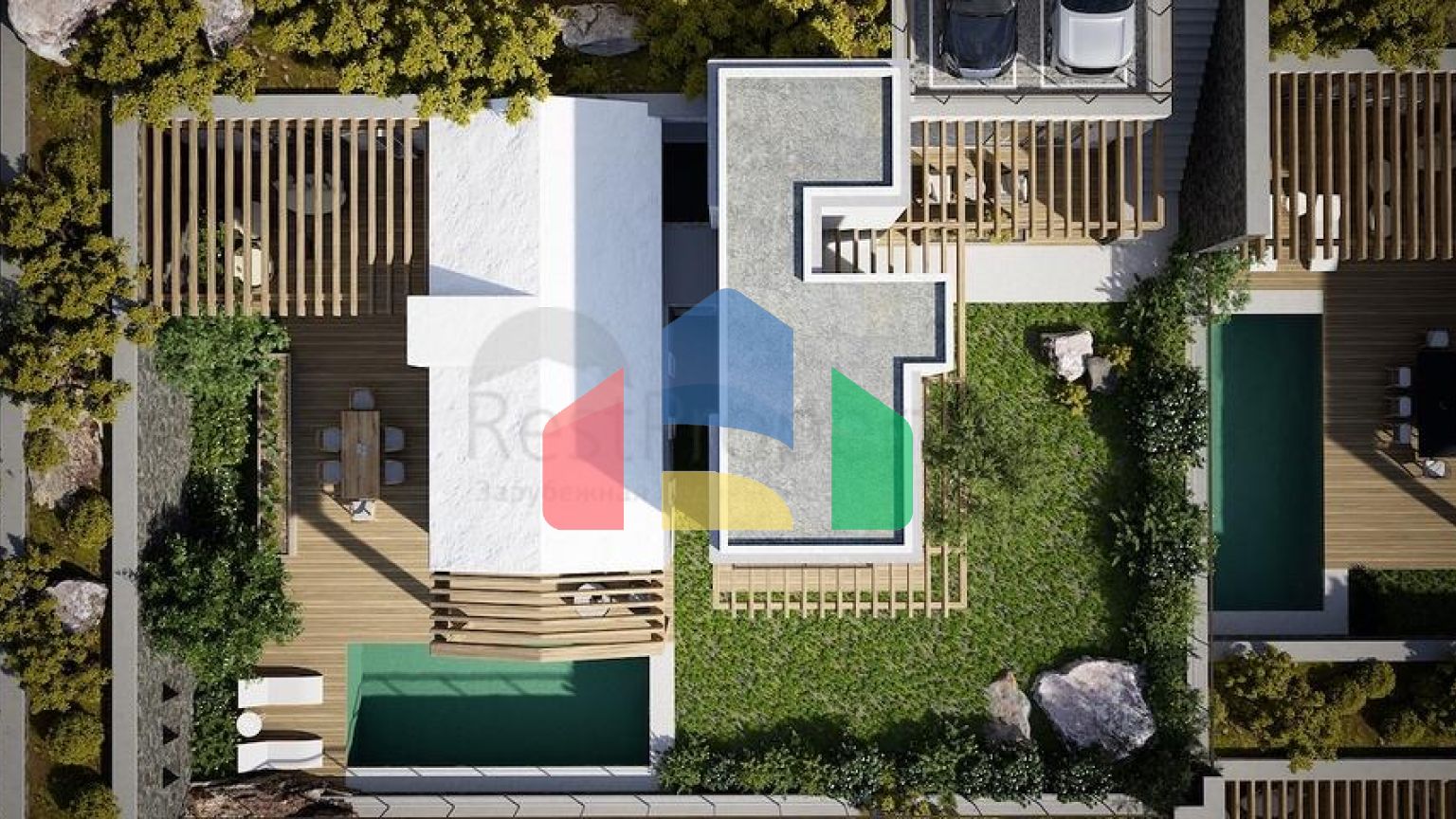 Отдельно стоящие виллы с уникальной архитектурой в районе Гюмюшлюк