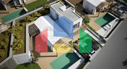 Отдельно стоящие виллы с уникальной архитектурой в районе Гюмюшлюк Отдельно стоящие виллы с уникальной архитектурой в районе Гюмюшлюк