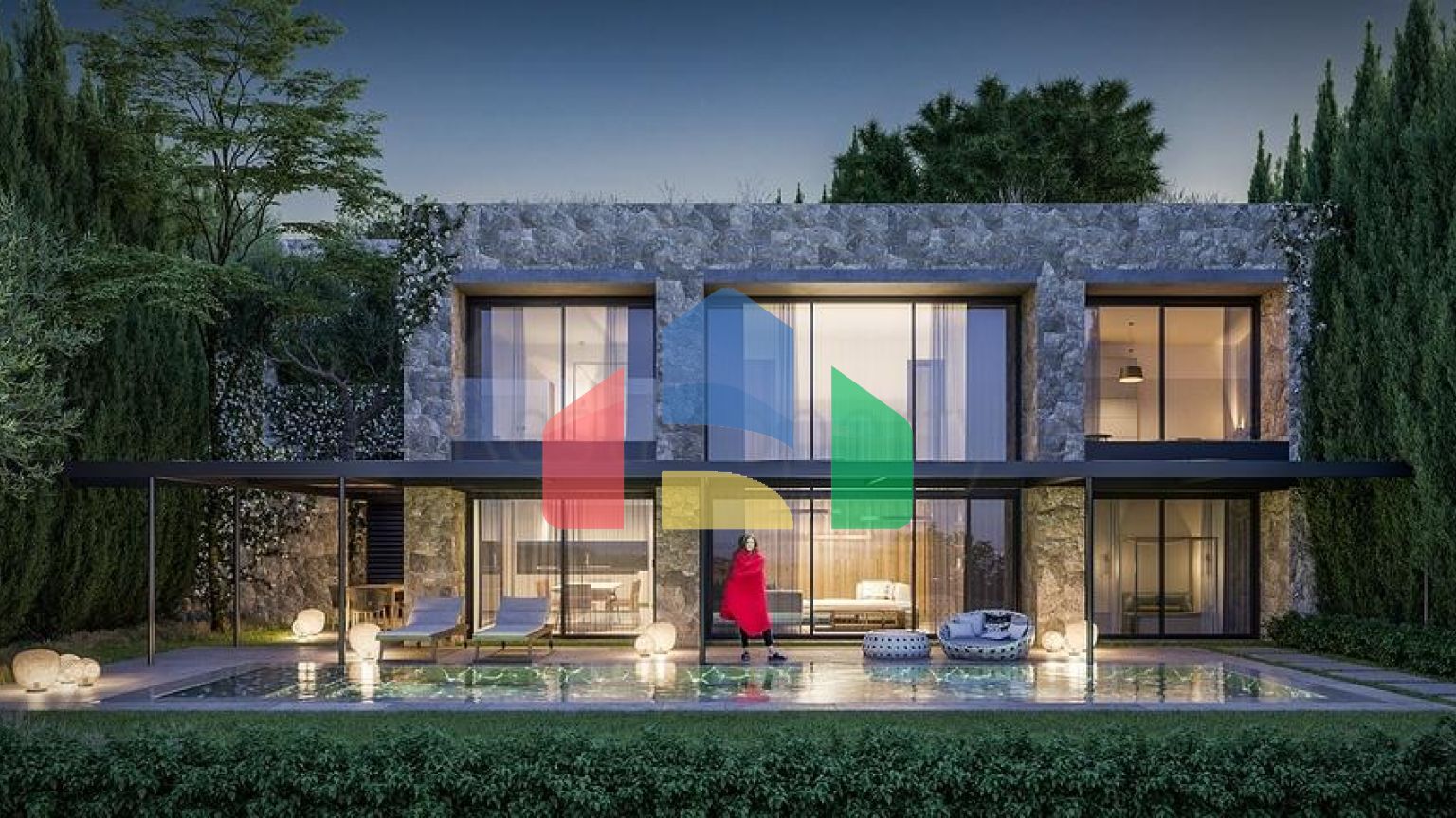 Стильні вілли в сучасному дизайні з видом на море в районі Яликавак