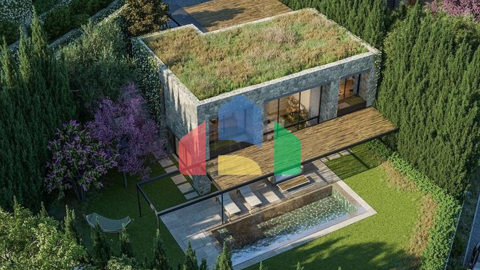 Стильні вілли в сучасному дизайні з видом на море в районі Яликавак