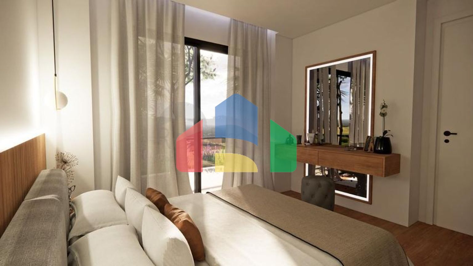 Вілли в мальовничому районі Туркбюкю, в оточення густої зелені.