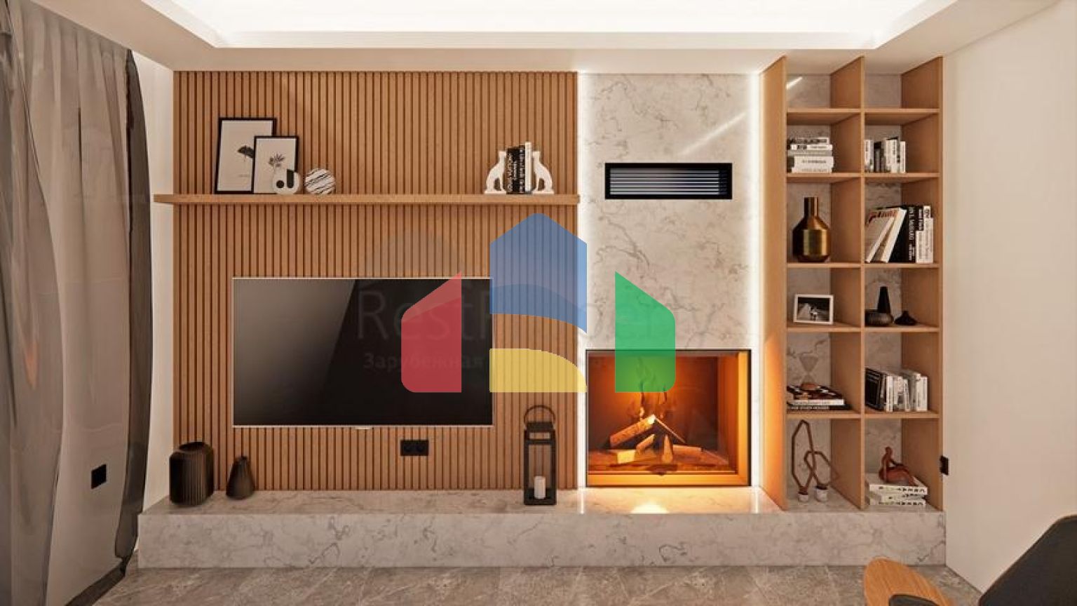 Вілли в мальовничому районі Туркбюкю, в оточення густої зелені.