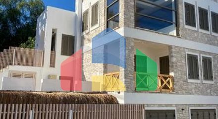 Detached 4+1 villa with sea and city views in Bordakchi Bay, Bodrum