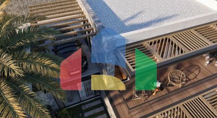 A complex of Villas in a modern design in the historical part of the city of Bodrum.