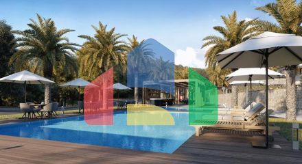 A complex of Villas in a modern design in the historical part of the city of Bodrum.