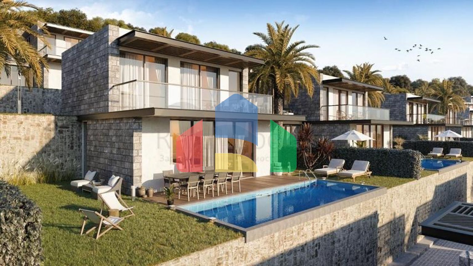 Комплекс Вилл в  современном дизайне в исторической части, города Бодрум.