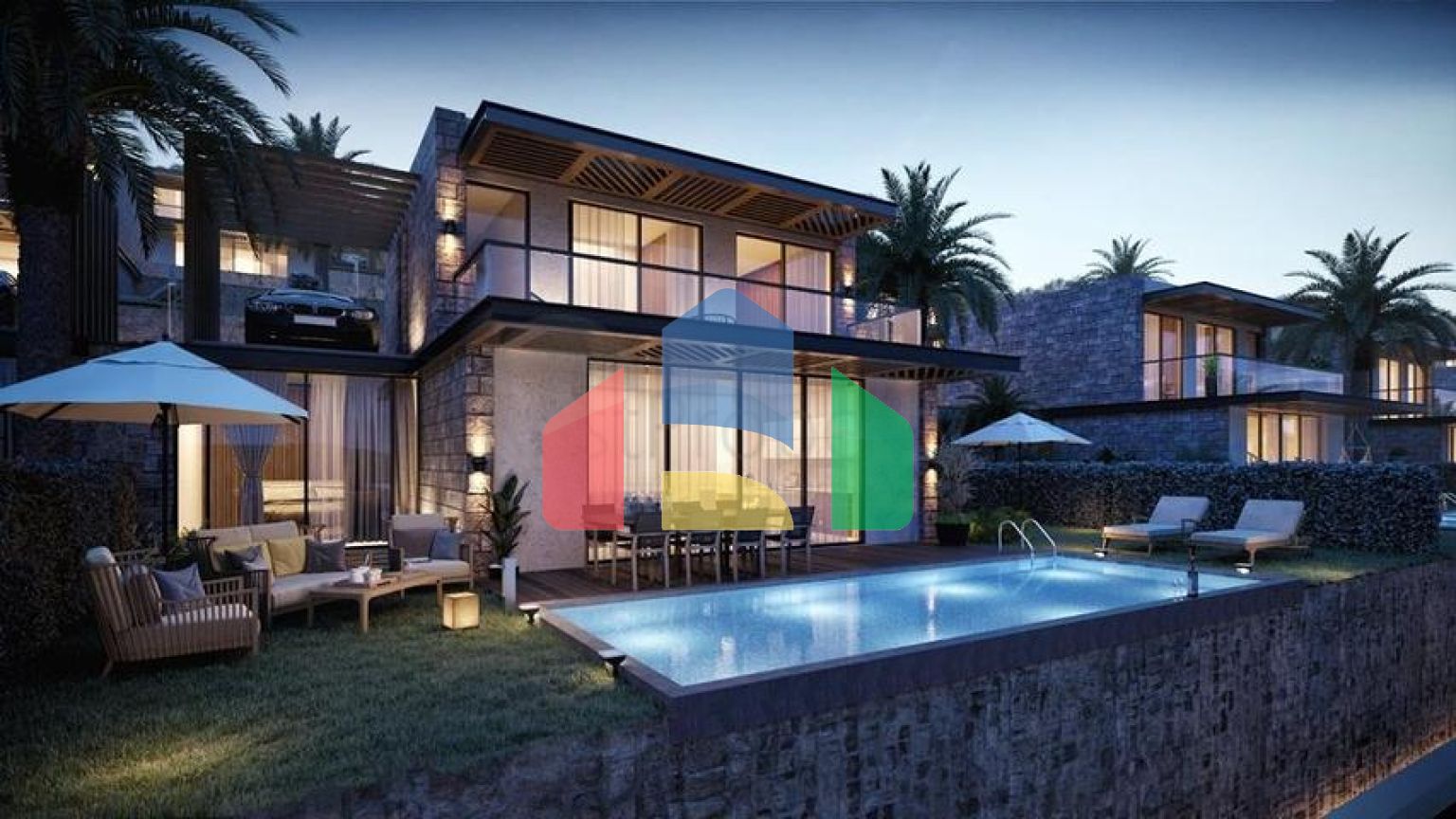 Комплекс Вилл в  современном дизайне в исторической части, города Бодрум.