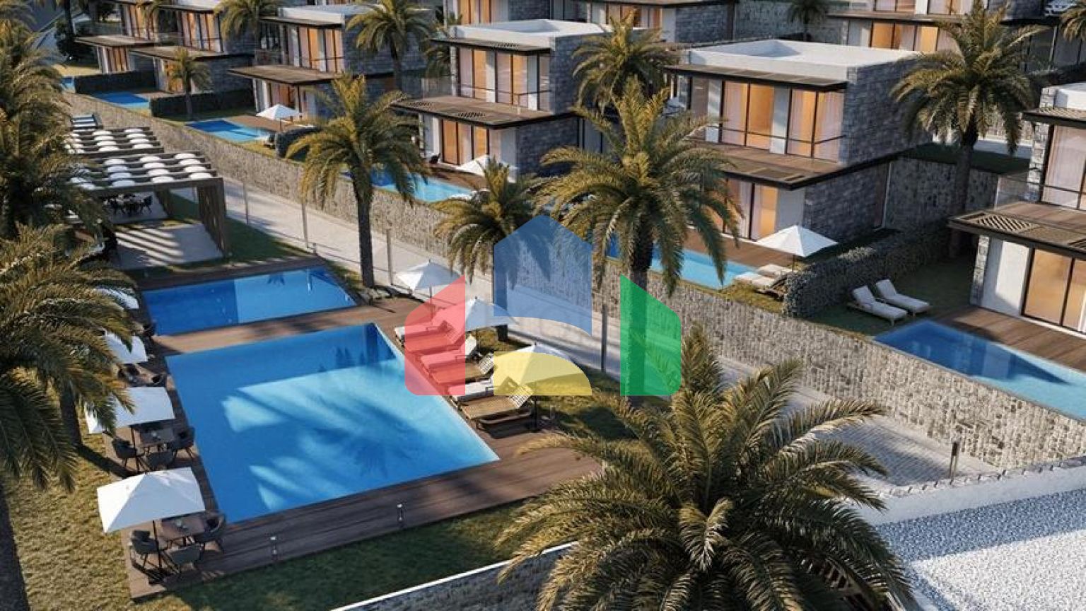 Комплекс Вилл в  современном дизайне в исторической части, города Бодрум.