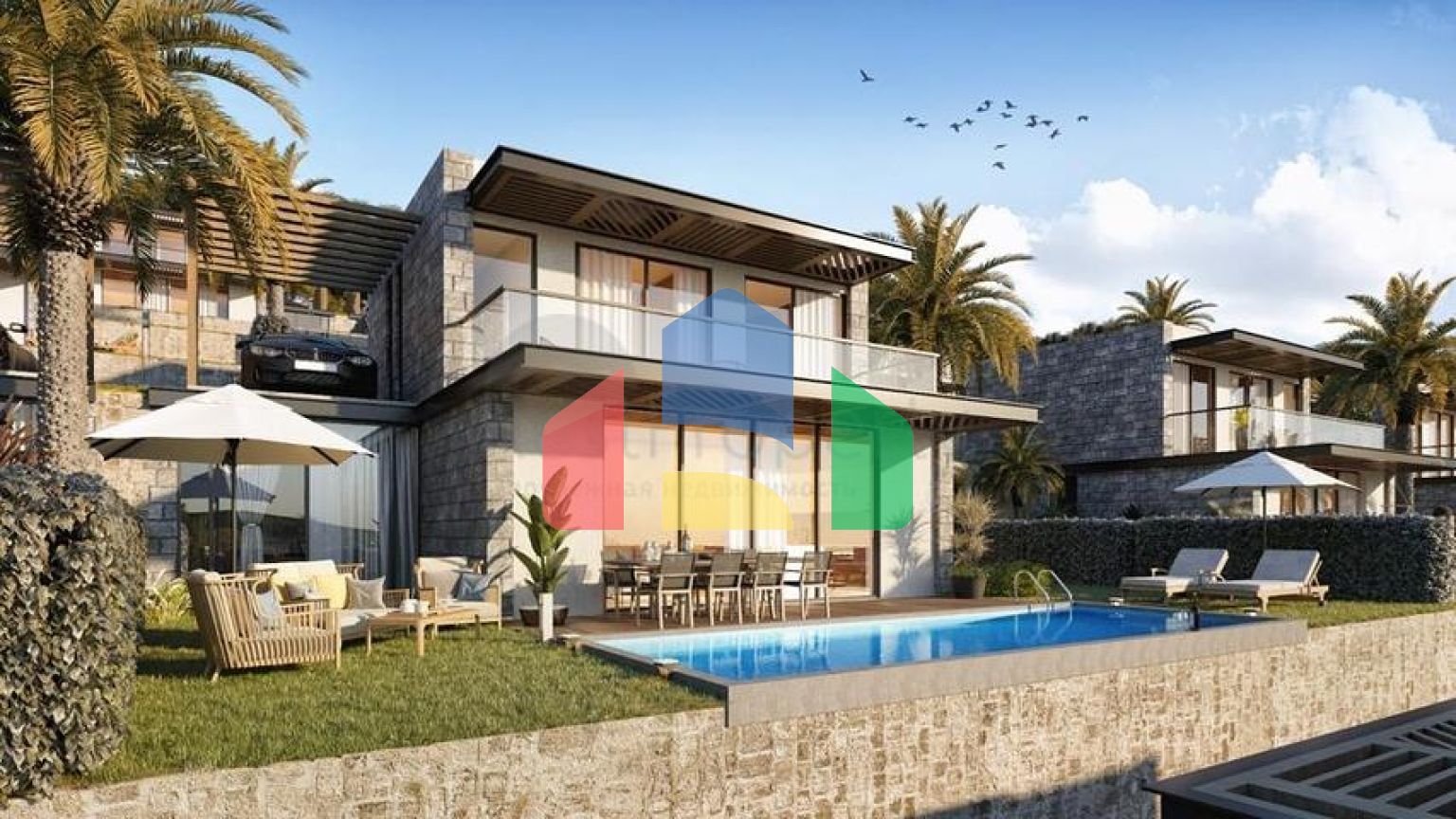 Комплекс Вилл в  современном дизайне в исторической части, города Бодрум.