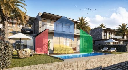 Комплекс Вилл в  современном дизайне в исторической части, города Бодрум.