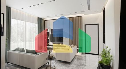 Ідеальний комплекс апартаментів, оточений пишною зеленню.