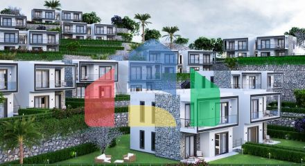 Ідеальний комплекс апартаментів, оточений пишною зеленню.