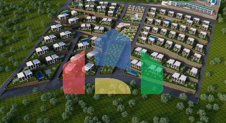 Ідеальний комплекс апартаментів, оточений пишною зеленню.