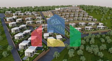 Ідеальний комплекс апартаментів, оточений пишною зеленню.