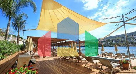 Paradise villas in Bodrum with hotel services.