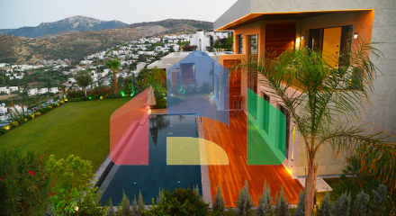 Райские виллы в Бодруме с отельными услугами.