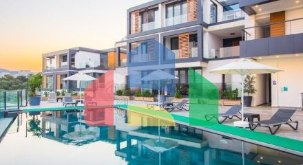 Доступные квартиры в центре Бодрума с видом на Море и город!