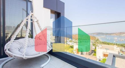 Доступные квартиры в центре Бодрума с видом на Море и город!