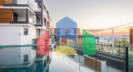 Доступные квартиры в центре Бодрума с видом на Море и город!